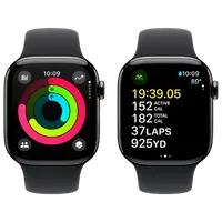 Pametni sat APPLE Watch S10 4G 42mm Slate Titanium, Black Rubber Strap S/M (MWXG3QF/A)