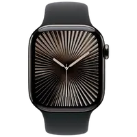 Pametni sat APPLE Watch S10 4G 42mm Slate Titanium, Black Rubber Strap S/M (MWXG3QF/A)