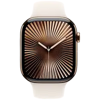 Pametni sat APPLE Watch S10 4G 46mm Gold Titanium, Beige Rubber Strap S/M (MWYX3QF/A)