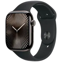 Pametni sat APPLE Watch S10 4G 46mm Slate Titanium, Black Rubber Strap M/L (MWYE3QF/A)