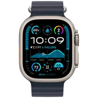 Pametni sat APPLE Watch Ultra 2 Titanium, Dark Blue Rubber Strap (MX4D3NF/A)