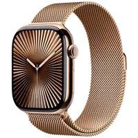 Pametni sat APPLE Watch S10 4G 46mm Gold Titanium, Gold Milanese Strap M/L (MX003QF/A)
