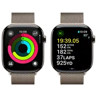 Pametni sat APPLE Watch S10 4G 46mm Natural Titanium, Beige Milanese Strap M/L (MWYC3QF/A)