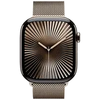 Pametni sat APPLE Watch S10 4G 46mm Natural Titanium, Beige Milanese Strap M/L (MWYC3QF/A)