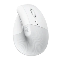 Miš LOGITECH Lift Vertical, bežični, bijeli (910-006475)