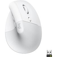 Miš LOGITECH Lift Vertical, bežični, bijeli (910-006475)
