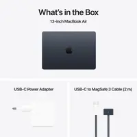 Laptop APPLE MacBook Air (2025) 13.6", M4, 10C/10G, 16/512GB, Midnight, IT KB (MW133)