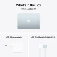 Laptop APPLE MacBook Air (2025) 13.6", M4, 10C/8G, 16/256GB, Sky Blue, IT KB (MC6T4)