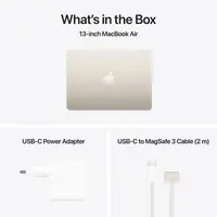 Laptop APPLE MacBook Air (2025) 13.6", M4, 10C/8G, 16/256GB, Starlight, IT KB (MW0Y3)