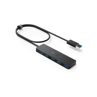Hub ANKER Ultra Slim, 4 porta, USB 3.0, crni