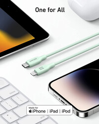 Kabel ANKER 541 BIO, USB-C na Lightning, 0.9m, zeleni