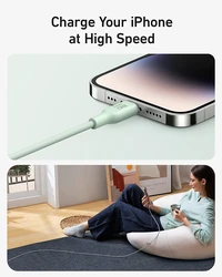 Kabel ANKER 541 BIO, USB-C na Lightning, 0.9m, zeleni