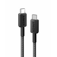 Kabel ANKER USB-C na USB-C, opleteni, 1,8m, crni (322)