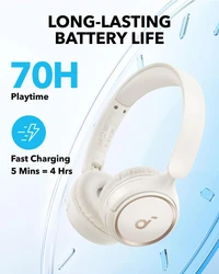 Naglavne Bluetooth slušalice ANKER Soundcore H30i, bijele