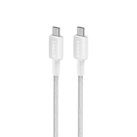 Kabel ANKER USB-C na USB-C, opleteni, 1,8m, bijeli (322)