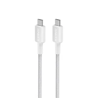 Kabel ANKER USB-C na USB-C, opleteni, 0,9m, bijeli (322)