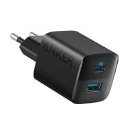Punjač ANKER 323, 1x USB-A + 1x USB-C, 33W, crni