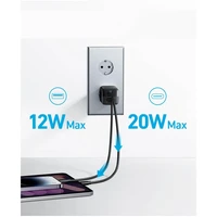 Punjač ANKER 323, 1x USB-A + 1x USB-C, 33W, bijeli