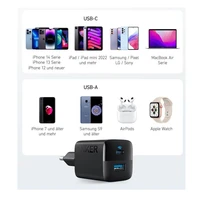 Punjač ANKER 323, 1x USB-A + 1x USB-C, 33W, bijeli