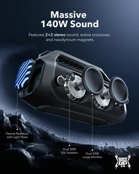 Prijenosni Bluetooth zvučnik ANKER Soundcore BOOM 2 Plus, crni