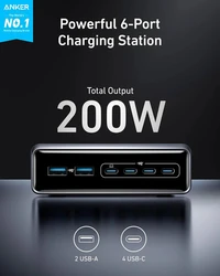 Punjač stolni ANKER Prime GaN, 200W