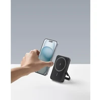Powerbank ANKER MagGo 5000mAh, magnetski, s postoljem, crni (322)