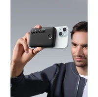 Powerbank ANKER MagGo 5000mAh, magnetski, s postoljem, crni (322)