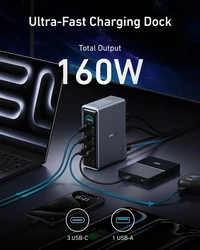 Stanica za punjenje ANKER Prime, 160W, 14u1