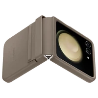 Maskica SAMSUNG Leather Back Cover za SAMSUNG Galaxy Z Flip 5, smeđa (EF-VF731PAEGWW)