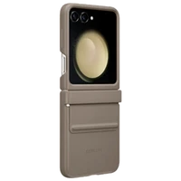 Maskica SAMSUNG Leather Back Cover za SAMSUNG Galaxy Z Flip 5, smeđa (EF-VF731PAEGWW)