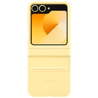 Maskica SAMSUNG Pu-Leather Back Cover za SAMSUNG Galaxy Z Flip 6, žuta (EF-VF741PYEGWW)