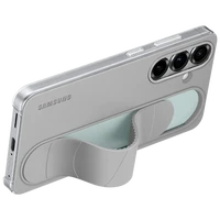 Maskica SAMSUNG Standing Grip Silicone Back Cover za SAMSUNG Galaxy S25, siva (EF-GS931CJEGWW)