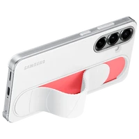 Maskica SAMSUNG Standing Grip Silicone Back Cover za SAMSUNG Galaxy S25, bijela (EF-GS931CWEGWW)