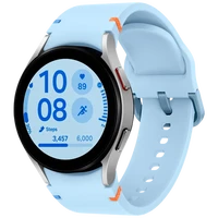 Pametni sat SAMSUNG Galaxy Watch FE, srebrni (plava silikonska narukvica) (SM-R861NZSAEU)
