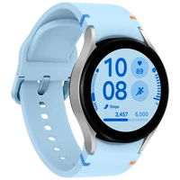 Pametni sat SAMSUNG Galaxy Watch FE, srebrni (plava silikonska narukvica) (SM-R861NZSAEU)