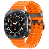 Pametni sat SAMSUNG Galaxy Watch Ultra Titanium, sivi (narančasta silikonska narukvica) (SM-L705FDAAEU)