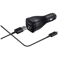 Punjač SAMSUNG Fast Car Charger Dual USB + USB-C-Cable EP-LN920, crni (EP-LN920CBEGWW)
