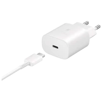 Punjač SAMSUNG USB-C Quick Charger 25W + USB-C Cable EP-TA800, bijeli (EP-TA800XWEGWW)