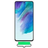 Maskica SAMSUNG Silicone Back Cover sa remenom za SAMSUNG Galaxy S21 FE, bijela (EF-GG990TWEGWW)