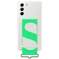 Maskica SAMSUNG Silicone Back Cover sa remenom za SAMSUNG Galaxy S21 FE, bijela (EF-GG990TWEGWW)