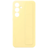 Maskica SAMSUNG Standing Grip Silicone Back Cover za SAMSUNG Galaxy S24 FE, žuta (EF-GS721CYEGWW)