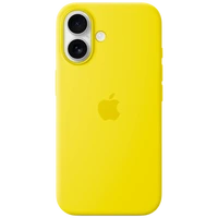 Maskica APPLE Silicone Back Cover MagSafe za APPLE iPhone 16, žuta (MYY73)