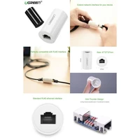 Konektor UGREEN RJ45 Anti-Voltage Ethernet, vrećica, crni
