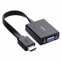 Adapter UGREEN HDMI na VGA + 3,5mm audio + MicroUSB, kutija, crni