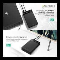Kućište UGREEN 3,5'' USB 3.0 na SATA HDD za disk, kutija