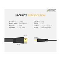 Kabel UGREEN HDMI 2.0 Flat, 5m, kutija