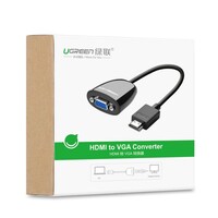 Adapter UGREEN HDMI na VGA, kutija, crni