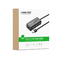 Hub UGREEN USB 3.0 na 3x USB-A + RJ45, kutija