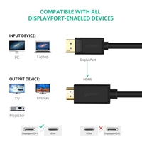 Kabel UGREEN DP na HDMI (muški na muški), 3m, vrećica