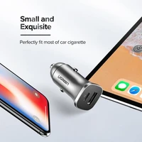 Punjač UGREEN za automobil, USB + USB-C, PD 18W, kutija, sivi